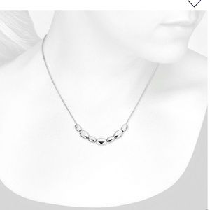 Sterling Silver Pebble Bead Necklace